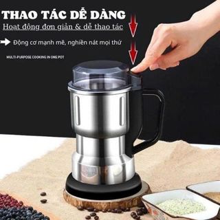 MÁY XAY TIÊU NGỦ CỐC HẠT KHÔ GIA VỊ 6 LƯỠI