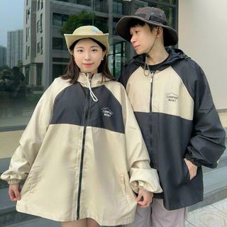 Áo khoác nhẹ nam nữ Camping What unisex cổ đứng vải dù nhẹ hai lớp phong cách
