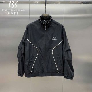 Áo khoác dù BALLMIRN Logo In nam nữ unisex, Áo bomber dù Phối Sọc