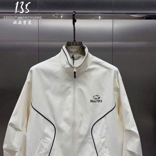 Áo khoác dù BALLMIRN Logo In nam nữ unisex, Áo bomber dù Phối Sọc