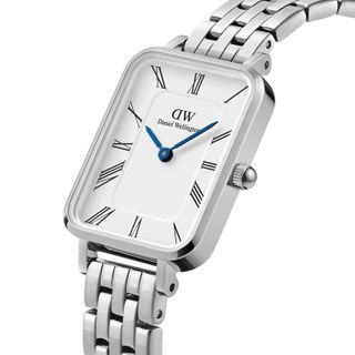 ĐỒNG HỒ NỮ CAO CẤP DANIEL W QUARDO ROMAN NUMERALS DÂY THÉP MẶT CHỮ NHẬT
