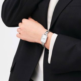 ĐỒNG HỒ NỮ CAO CẤP DANIEL W QUARDO ROMAN NUMERALS DÂY THÉP MẶT CHỮ NHẬT