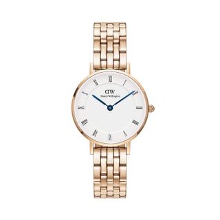 ĐỒNG HỒ NỮ CAO CẤP DANIEL W PETITE ROMAN NUMERALS DÂY THÉP MẶT TRÒN