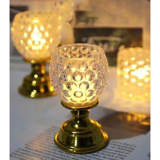 CHÂN ĐÈN NẾN TỔ ONG SỬ DỤNG PIN AAA