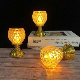 CHÂN ĐÈN NẾN TỔ ONG SỬ DỤNG PIN AAA