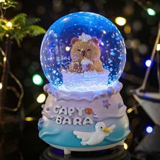Quả cầu tuyết phát sáng làm quà tặng ( Hàng Đẹp ) , Hộp nhạc tình yêu story noel