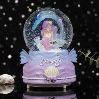 Quả cầu tuyết phát sáng làm quà tặng ( Hàng Đẹp ) , Hộp nhạc tình yêu story noel