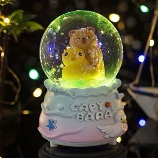 Quả cầu tuyết phát sáng làm quà tặng ( Hàng Đẹp ) , Hộp nhạc tình yêu story noel