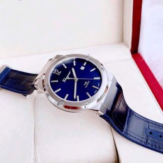 XẢ KHO ĐỒNG HỒ NAM SIÊU CẤP XALVATO F80 DA XANH DƯƠNG MÁY