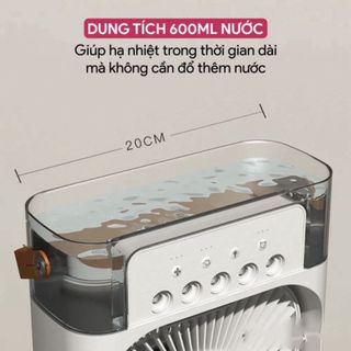 QUẠT HƠI NƯỚC ĐỂ BÀN, HẸN GIỜ THÔNG MINH