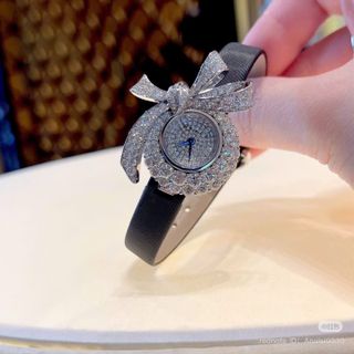 SET ĐỒNG HỒ NỮ CHÍNH HÃNG FUNMEI DÂY DA MẶT NƠ ĐÁ FULLBOX TEM HÃNG