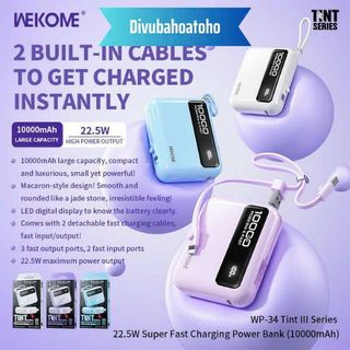 SẠC DỰ PHÒNG WEKOME WP34 - 10000MAH