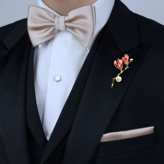 Ghim cài áo hoa LiLy thời trang dành cho nam nữ - 6cm