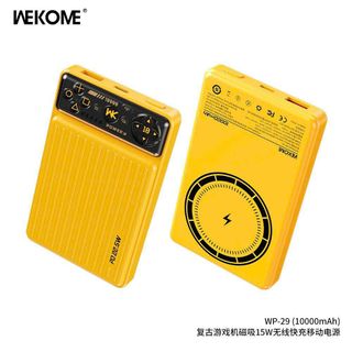 SẠC DỰ PHÒNG WEKOME WP29 , HỖ TRỢ SẠC KHÔNG DÂY 15W- 10000MAH