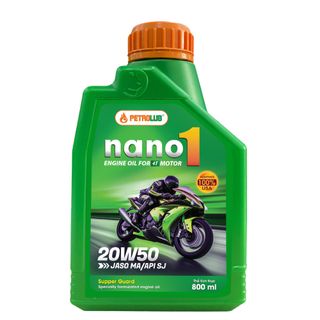 Dầu nhớt xe máy NANO1 API SJ 20W50 4T - Petrolub