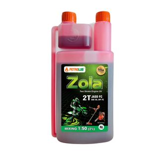 Dầu động cơ 2 thì PETRO ZOLA màu xanh/hồng