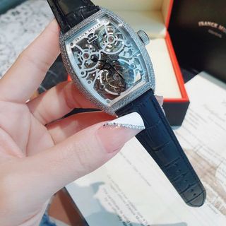ĐỒNG HỒ NAM SIÊU CẤP LỘ CƠ PRANCK MULER LỘ MẶT VIỀN XOÀN