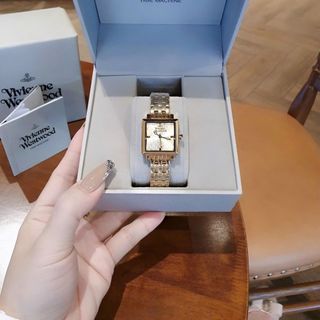ĐỒNG HỒ NỮ CAO CẤP VIVIEN WESTWOD DÂY THÉP MẠ VÀNG MINI THANH LỊCH FULLBOX
