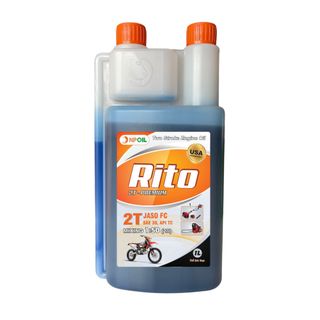 Dầu động cơ 2 thì RITO PREMIUM màu xanh/hồng