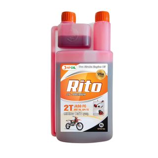 Dầu động cơ 2 thì RITO PREMIUM màu xanh/hồng