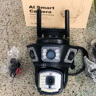 Camera Wifi 3 mắt 3 khung hình 12MP YOOSEE F54D (Có 2 màu: Đen / Hoặc Trắng)