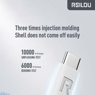 RSILOU R2025 cáp sạc nhanh typeC 60W bộc dù