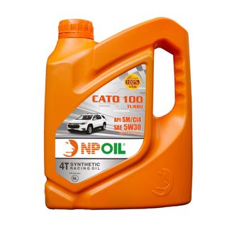 DẦU ĐỘNG CƠ Ô TÔ CAO CẤP CATO 100 TURBO API SM/CI4 5W30 4T
