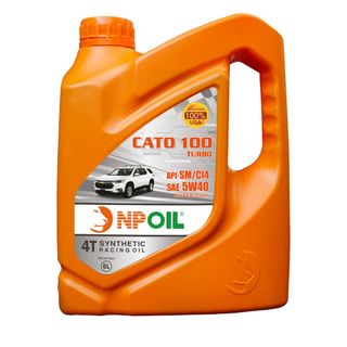 DẦU ĐỘNG CƠ Ô TÔ CAO CẤP CATO 100 TURBO API SM/CI4 5W40 4T