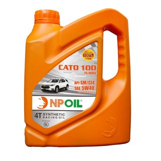 DẦU ĐỘNG CƠ Ô TÔ CAO CẤP CATO 100 TURBO API SM/CI4 5W40 4T