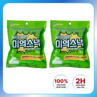 Combo 2 Gói Snack Rong Biển Nướng Tách Dầu Ăn Kiêng Giòn Thơm Seokha Hàn Quốc 15gram/ Gói