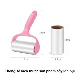 Set Cây Lăn Bụi kèm 6 Lõi Cây Lăn Bụi Bẩn Có Lõi Thay