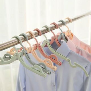 Móc Nhựa Gấp Gọn Móc Treo Quần Áo Tiện Lợi