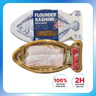 Cá Bơn Sashimi Cao Cấp (Eat Clean) Ngọt Thịt, Mềm Dai Hàn Quốc 354gram