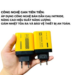 Cốc sạc siêu nhanh 120W Hỗ Trợ Sạc Nhanh PD/QC 3.0