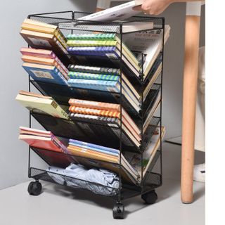 Kệ Đựng Tài Liệu 11 Ngăn Di Động Kim Loại 2 Mặt Tiện Dụng, Giá Tài Liệu Kim Loại Có Bánh Xe, Dụng Cụ Văn Phòng, Văn Phòng Phẩm, Khay Đựng Tài Liệu, Giá Đựng Hồ Sơ Tài Liệu 11 Ngăn Có Bánh Xe, Kệ Tài Liệu Đa Năng, Kệ Tài Liệu Văn Phòng