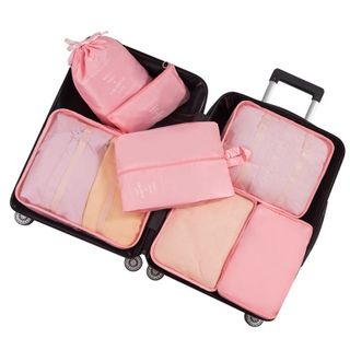 Set 7 Túi đựng đồ du lịch cá nhân - Túi đa năng chống thấm nước nhiều size cho vừa vali mang đi tiện dụng