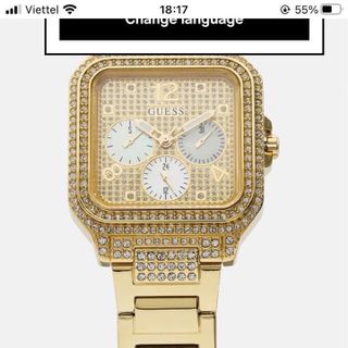 ĐỒNG HỒ NỮ CAO CẤP GUET MẶT VUÔNG FULL ĐÁ