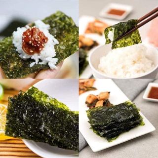 Combo 3 Lốc Rong Biển Nướng Hanami Hàn Quốc 3 Vị Truyền Thống - BBQ - Wasabi Giòn Tan 12gr/ Lốc