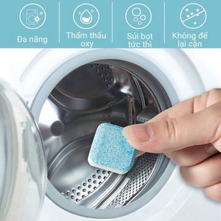 Hộp 12 Viên Tẩy Lồng Giật Viên Vệ Sinh Máy Giặt Làm Sạch Dễ Dàng
