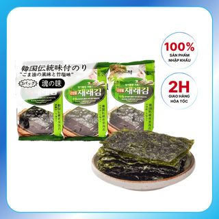 Rong Biển Nướng Tẩm Muối Truyền Thống Good&Well Hàn Quốc (Lốc 3 Gói/ 12g)