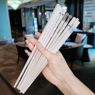 Set 5 Đôi Đũa Sợi Thuỷ Tinh Mạ Bạc