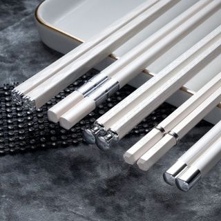 Set 5 Đôi Đũa Sợi Thuỷ Tinh Mạ Bạc
