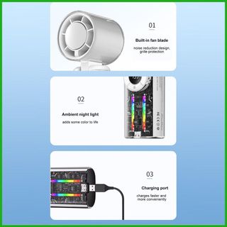 Quạt Điện Cầm Tay JF158 Quạt Cầm tay Có Đèn