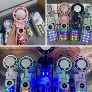 Quạt Điện Cầm Tay JF158 Quạt Cầm tay Có Đèn