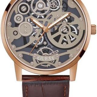 ĐỒNG HỒ NAM CAO CẤP GUET GW0570G DÂY DA MẶT BÁNH RĂNG
