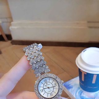 SALE BỎ MẪU ĐỒNG HỒ NỮ THỜI TRANG RODAL MẶT TRÒN VIỀN DÂY ĐÁ