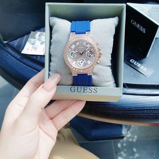 ĐỒNG HỒ NỮ CAO CẤP GUET MẶT CHONOGRAP TRÒN ĐÍNH ĐÁ