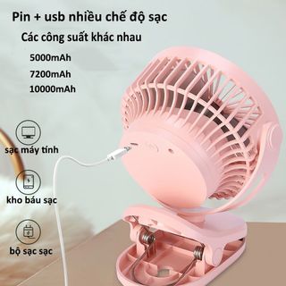 Quạt Điện Kẹp Bàn Quạt Bàn Nhỏ Gọn Xinh Xắn