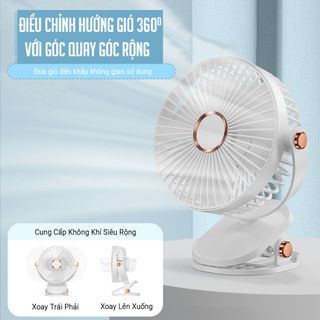 Quạt Điện Kẹp Bàn Quạt Bàn Nhỏ Gọn Xinh Xắn