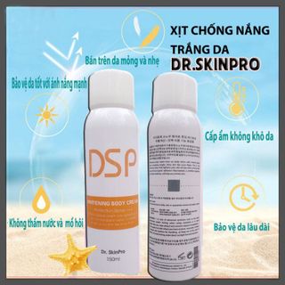 Xịt Chống Nắng Dr.SkinPro Whitening Body Cream – Giải Pháp Bảo Vệ Da Tối Ưu Khi Dưới Nắng Mặt Trời